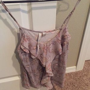 Lauren Conrad lip stick strappy tank